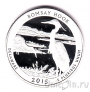 США 25 центов 2015 Bombay Hook (S, серебро)