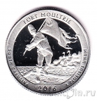 США 25 центов 2016 Fort Moultrie (S, серебро)