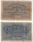 Литва 1 и 5 центов 1922