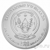 Руанда 50 франков 2021 Барк