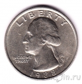 США 25 центов 1988 (P)