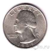 США 25 центов 1989 (P)