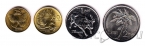 Филиппины набор 4 монеты 1991-1992