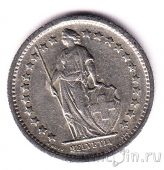 Швейцария 1/2 франка 1968