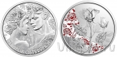 Австрия 10 евро 2021 Роза (серебро, proof)