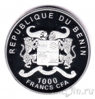 Бенин 1000 франков 2012 Чудеса Египта - Сфинкс
