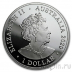 Австралия 1 доллар 2020 Дельфин