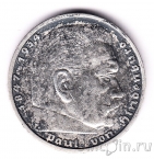 Германия 5 марок 1936 Гинденбург (A) со свастикой