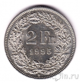 Швейцария 2 франка 1995