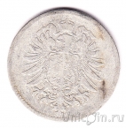 Германская Империя 1 марка 1874 (A)