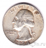 США 25 центов 1954