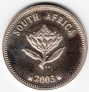 ЮАР 2 1/2 цента 2003 Орлы