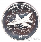ДР Конго 10 франков 2003 Реактивный самолёт Panavia Tornado