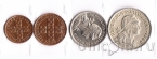 Португалия набор 4 монет 1927-69
