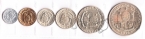 Филиппины набор 6 монет 1967-74