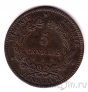 Франция 5 сантимов 1872 (A)