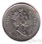 Канада 25 центов 1994