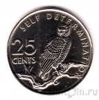 Гайана 25 центов 1977
