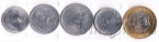 Индия набор 5 монет 