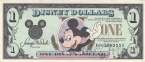Банкнота Disney Dollars - series 1991