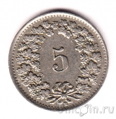 Швейцария 5 раппенов 1944
