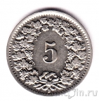 Швейцария 5 раппенов 1938