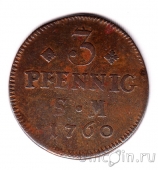 Майнц 3 пфеннига 1760