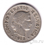 Швейцария 5 раппенов 1914