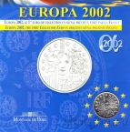 Франция 1/4 евро 2002 Евро монеты Франции (в буклете)
