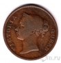Стрейтс-Сеттлментс 1 цент 1862 (2)