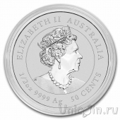Австралия 50 центов 2022 Год тигра