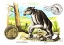 Остров Биоко набор 2 монеты 5 долларов 2021 Доисторические животные