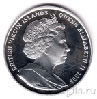 Брит. Виргинские острова 10 долларов 2006 Мона Лиза (серебро)