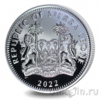 Сьерра-Леоне 1 доллар 2022 Бегемот