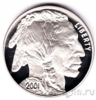 США 1 доллар 2001 Коренные американцы - Бизон (Proof)