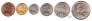 Гамбия набор 6 монет 1966