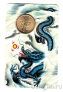 Жетон СПМД - Год дракона 2012 (Открытка №2)