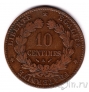 Франция 10 сантимов 1884