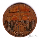 Чехословакия 10 геллеров 1924