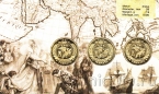 Острова Тернате набор 3 монеты 3 песо 2021 Фрэнсис Дрейк