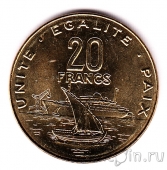 Джибути 20 франков 2016