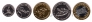 Габон набор 5 монет 2020 Фауна. 60 лет Независимости