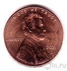 США 1 цент 2021 (D)
