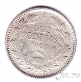 Чили 10 сентаво 1909