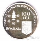 Румыния 100 лей 1998 Зимние Олимпийские Игры в Нагано: Слалом