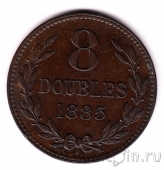Гернси 8 дублей 1885