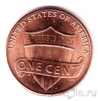 США 1 цент 2016 Щит (P)