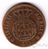 Португалия 40 реалов 1820