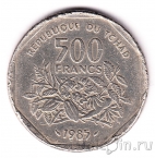 Чад 500 франков 1985