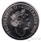 Австралия 20 центов 2020